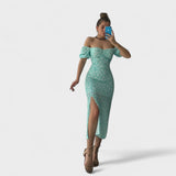 Carolina - Elegant Floral Dress