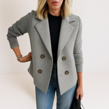 Marta - Eleganten plašč z rokavi iz pletenine