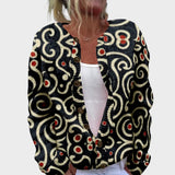 Gabriela - Jesenski cvetlični cardigan