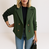 Marta - Eleganten plašč z rokavi iz pletenine