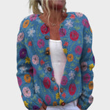 Filipa - Jesenski cvetlični cardigan