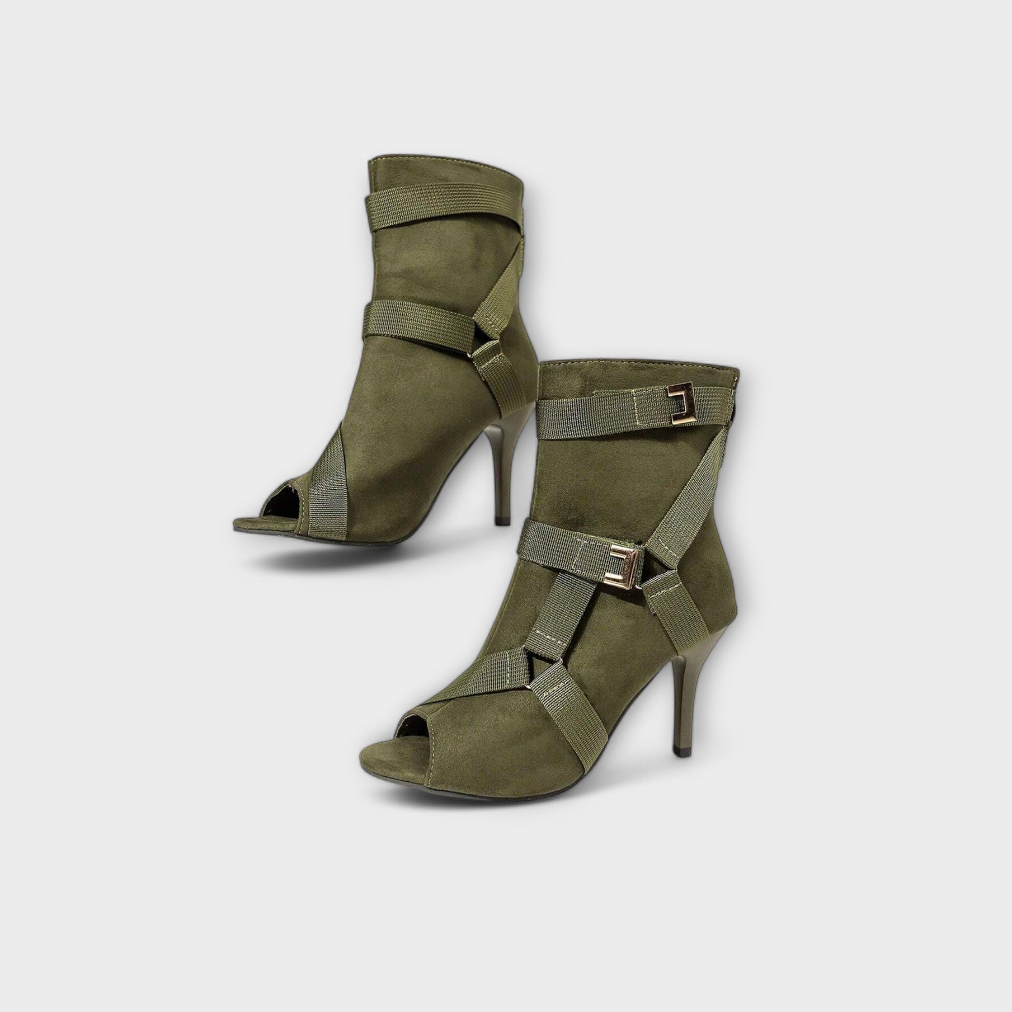 Luísa - Elegantne sandale z odprto konico in peto