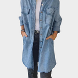 Denim srajca s klasičnim ovratnikom