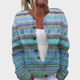 Isabel - Jesenski cvetlični cardigan