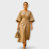 Sara - Elegantna obleka s rokavi