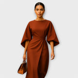Sara - Elegantna obleka s rokavi