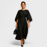 Sara - Elegantna obleka s rokavi