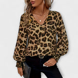Joana - Stylish Leopard Blouse