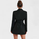 Teresa - Črna blazer obleka