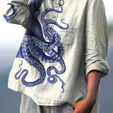 Amélia - Casual T-shirt z Natisnjenimi Polipi