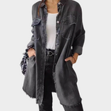 Denim srajca s klasičnim ovratnikom