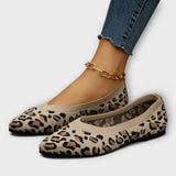 Paula - Čevlji s čipkastim vzorcem in leopardjim potiskom