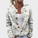 Joana - Jesenski cvetlični cardigan