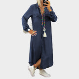 Dolga jeans obleka