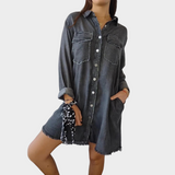 Denim srajca s klasičnim ovratnikom
