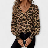 Joana - Stylish Leopard Blouse