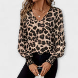 Joana - Stylish Leopard Blouse