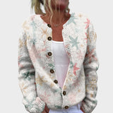 Leonor - Jesenski cvetlični cardigan