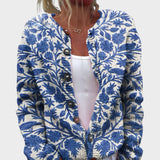 Benedita - Jesenski cvetlični cardigan