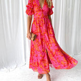 Dalia Maxi Dress | Tropical Radiance
