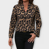 Catarina - Casual bluzica z leopardjim vzorcem