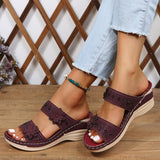 DELACROIX | Rosalie Cozy Wedge Sandals