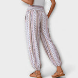 Escarlete - Hlače z etničnimi grafikami