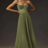 ISABELLA | ELEGANT MIDI PLEATED DRESS
