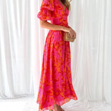 Dalia Maxi Dress | Tropical Radiance