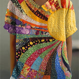 Mel - Majica Patchwork Sunburst