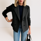 Marta - Eleganten plašč z rokavi iz pletenine