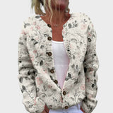 Margarida - Jesenski cvetlični cardigan