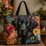 Midnight Bloom - Handcrafted Upholstered Bag