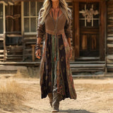 Maria - Casual obleka z dolgimi rokavi z vintage navdihom