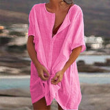 Ágata - Casual Dress Made from Linen and Cotton