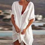 Ágata - Casual Dress Made from Linen and Cotton