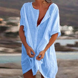 Ágata - Casual Dress Made from Linen and Cotton