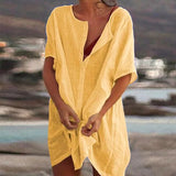 Ágata - Casual Dress Made from Linen and Cotton