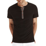T-Shirt Henley - Mehka Mrežasta Ovratnik