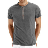 T-Shirt Henley - Mehka Mrežasta Ovratnik
