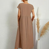 Gabriela - Elegantna Midi Fluida Obleka