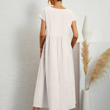 Gabriela - Elegantna Midi Fluida Obleka