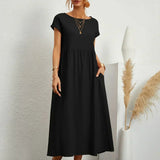 Gabriela - Elegantna Midi Fluida Obleka
