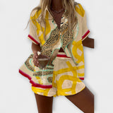 Filipa - Kratek Leopardji Chic Komplet