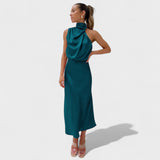 Alba - Satenasto Elegantno Obleko