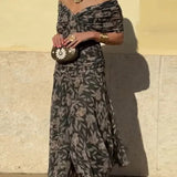 Luana - Eleganten plašč z V-izrezom