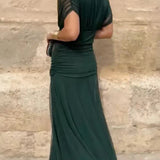 Luana - Eleganten plašč z V-izrezom