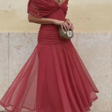 Luana - Eleganten plašč z V-izrezom