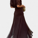 Luana - Eleganten plašč z V-izrezom