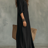 Agnes | Dolga obleka z gumbi